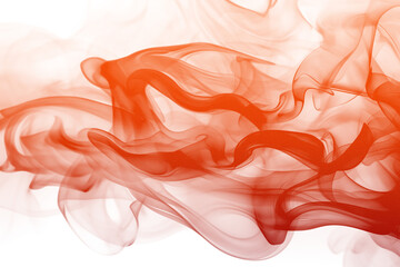 Wall Mural - grainy orange gradient smoke cloud transparent texture. generative ai
