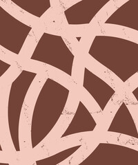 Poster - Abstract brown background with beige shabby stripes