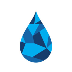 Poster - Water drop abstract logo