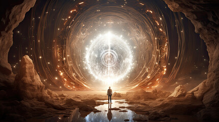 Illustration of a fantasy portal.