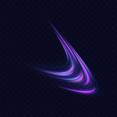 Poster - Neon color glowing lines background