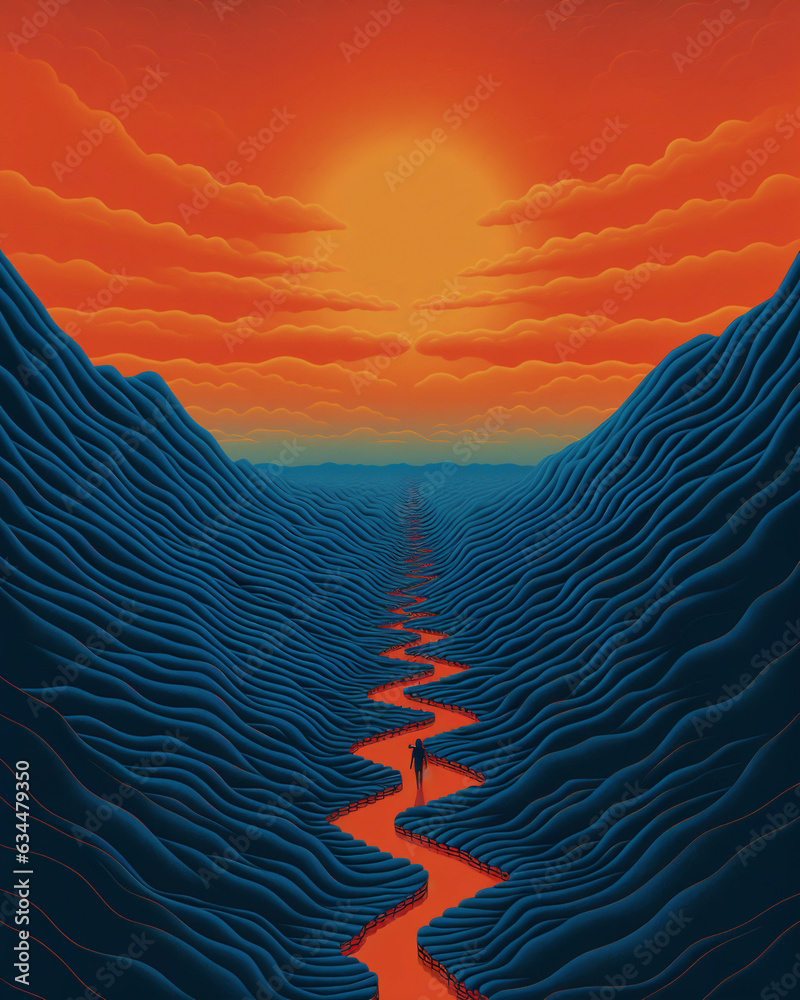 Generative AI illustrations of the last step of the spiritual journey ...