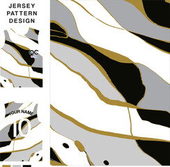 Abstract marble concept vector jersey pattern template for printing or sublimation sports uniforms football volleyball basketball e-sports cycling and fishing Free Vector.