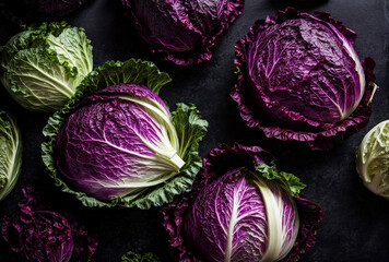 red cabbage on a table
