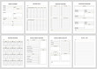Minimalist planner pages templates .video planner,
online stats, hashtag tracker, compaign manager, income tracker, social media tracker, Social Media Analyst, to do - list,