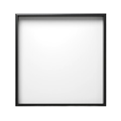 Wall Mural - Minimalist Black Frame. Transparent Inside and Background 7