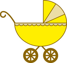 Baby Carriage Illustration