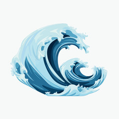 Wall Mural - wave vector flat minimalistic asset isolated illustration
