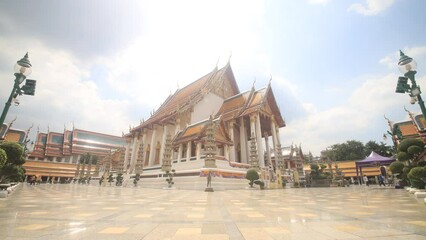 Wall Mural - Wat Suthat Thepwararam , Beautiful temple in Bangkok.