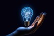 © jambulart - Machine learning hand on light bulb