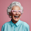 Portrait of mature woman laughing