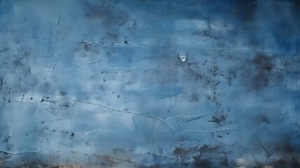 Aufkleber - Generative AI : Empty old dark blue cement wall texture backgrounds
