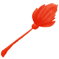 Red magic broom