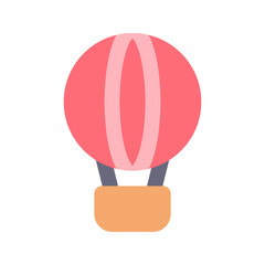 Wall Mural - hot air balloon flat icon