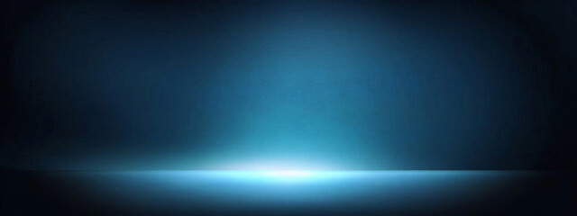 Minimalistic abstract background for product presentation. Light on a dark blue wall.