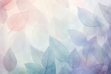 Fototapeta Boho - Textured pastel leaves or foliage creating a serene nature-inspired love background Generative AI