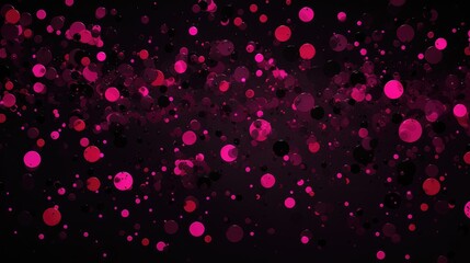 Wall Mural - Magenta Spots on Black Background