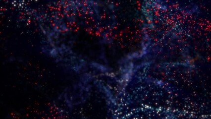 Wall Mural - This is a stock motion graphic that shows the particles vortex.