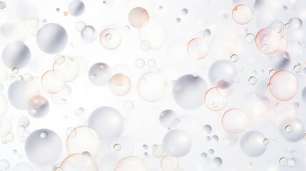 Wall Mural - Silver Spots on White Background.