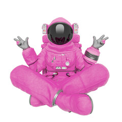 Wall Mural - astronaut is doing a cool and fine pose