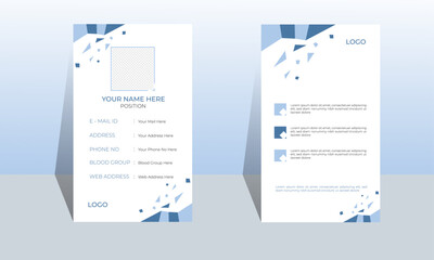  Creative and Simple Id Card  For Multipurpose Use Vector Design Template 