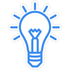 Wall Mural - Vector Design Light Bulb Icon Style