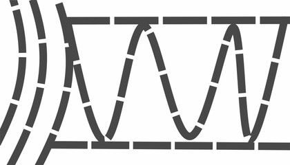Wall Mural - Illustration of the background of the line shape
