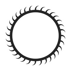 Poster - Sun flat monochrome isolated vector object. Light and heat star. Editable black and white line art drawing. Simple outline spot illustration for web graphic design