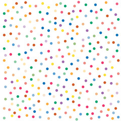 Random colorful Small polka dot seamless pattern background retro vintage vector design