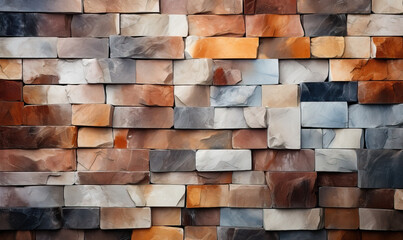 Wall Mural - Abstract texture background from colored geometric shapes.