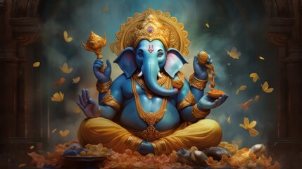 Wall Mural - Ganesha Chaturthi festival