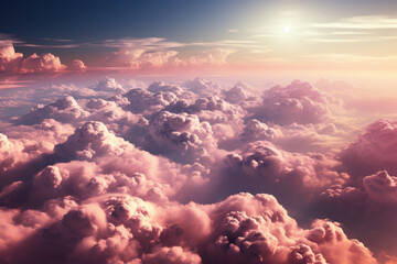 Poster - view of the clouds