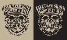 Fully Editable Vector EPS 10 Outline Of Remember Them Veteran T-Shirt Design An Image Suitable For T-shirts, Mugs, Bags, Poster Cards, And Much More. The Package Is 4500* 5400px