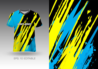 Wall Mural - sports shirt vector design, soccer jersey mockup uniform front view