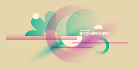 Poster - Trendy abstract background. Composition forms. Modern vector illustration