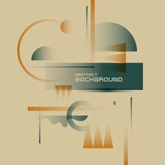 Poster - Abstract background with simple elements. An image with a composition of geometric elements and shapes.