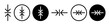Data compression icon set. web file compress vector symbol in black color.