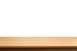 © pornchai - empty wooden table front view isolated PNG transparent