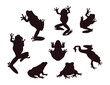 © Ikmalia - frog silhouette Vector on white background