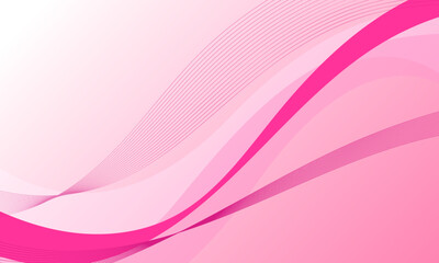 Wall Mural - pink lines wave curve soft gradient abstract background