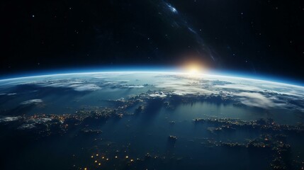 Wall Mural - a view of the earth from space