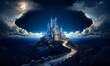 fantasy castle ai generative