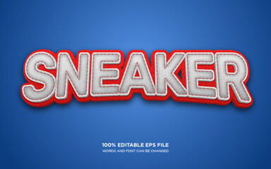 Poster - Sneaker 3D editable text style effect