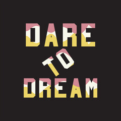 Motivational and inspirational quotes lettering text effect typography dark t shirt design
