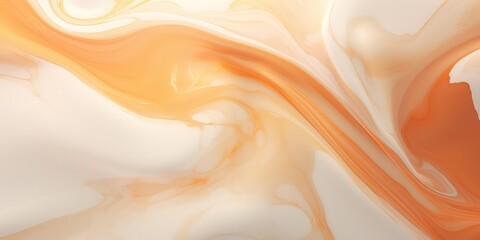 Gold marble and white background texture. orange abstract marbling with natural luxury style modern curvy waves 3D Rendering