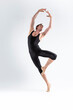 © danmorgan12 - Professional Male Ballet Dancer Young Athletic Man in Black Suit Posing in Ballanced Dance Pose Studio