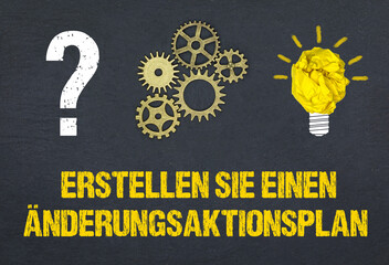 Poster - Erstellen Sie einen Änderungsaktionsplan	
