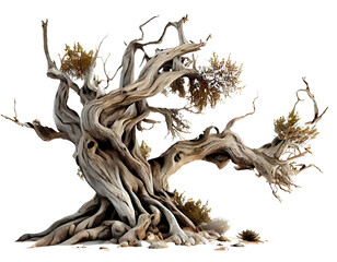 Wall Mural - Dead tree on transparent background PNG