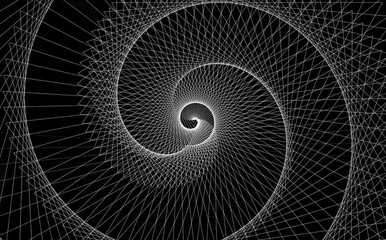 Wall Mural - abstract twister iline loop animation loop 4k 60fps