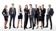 © kusum - Confident professional candidates standing in a group on white background
